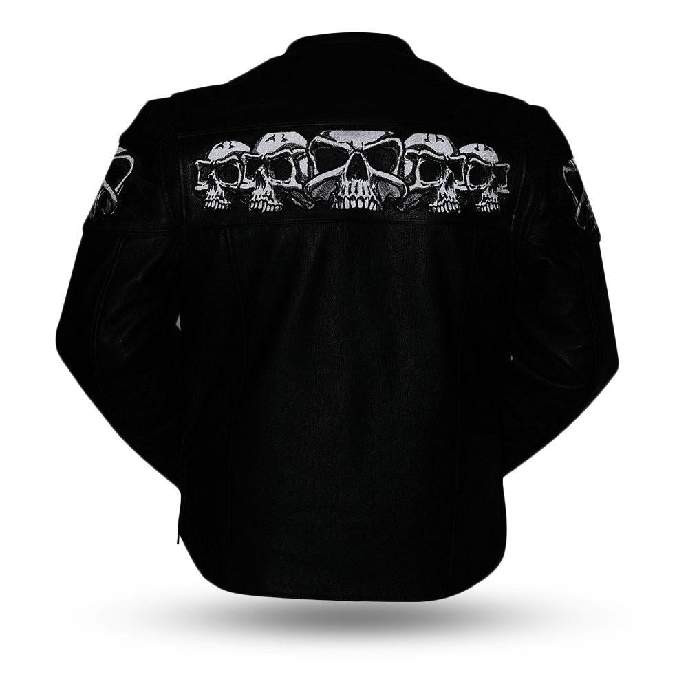 Savage Skulls - Men's Motorcycle Leather Jacket