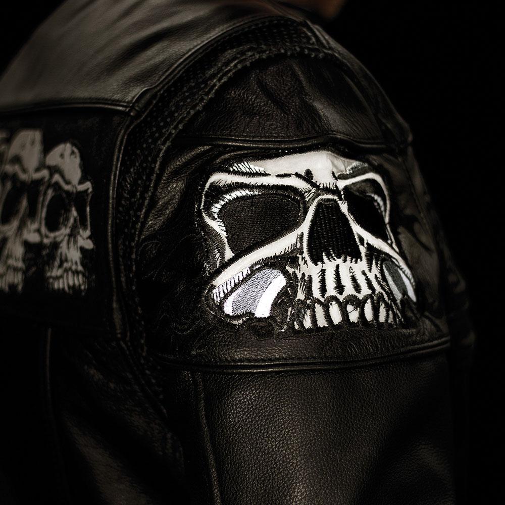 Savage Skulls - Men's Motorcycle Leather Jacket