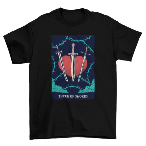 Swords Tarot Card T-Shirt