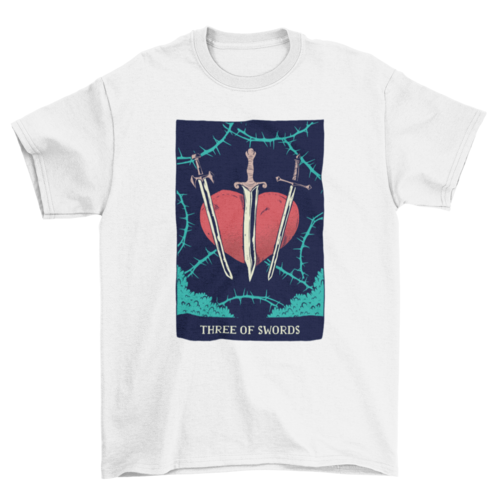 Swords Tarot Card T-Shirt