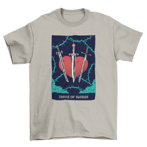 Swords Tarot Card T-Shirt