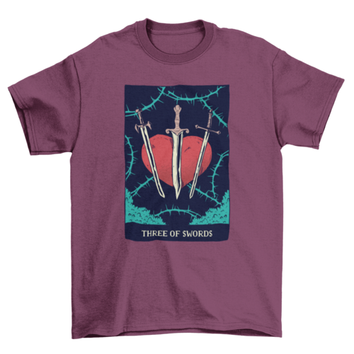 Swords Tarot Card T-Shirt