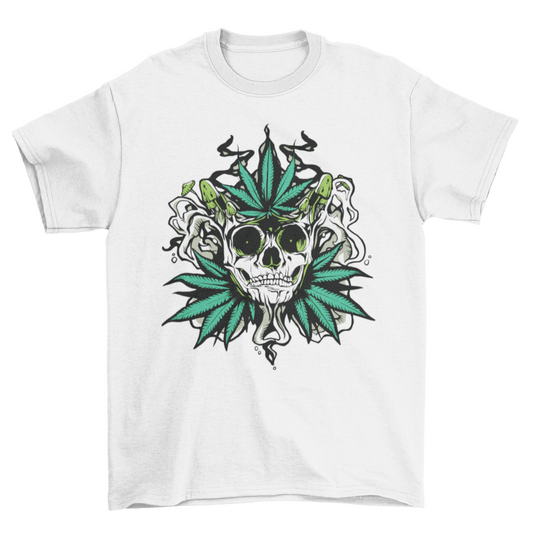 Weed skull t-shirt