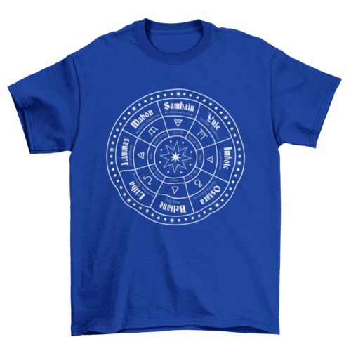 Awesome Dark Wicca Cult Pagan Calendar esoteric Halloween T-shirt