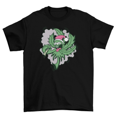 Santa weed t-shirt