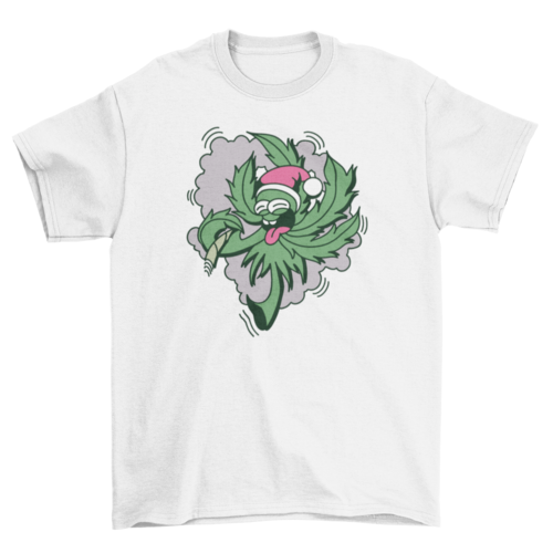 Santa weed t-shirt