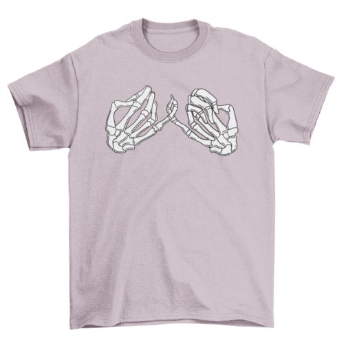 Hand skeleton pinky promise t-shirt