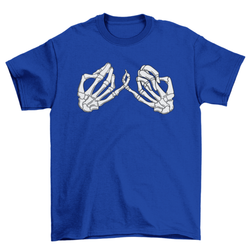 Hand skeleton pinky promise t-shirt