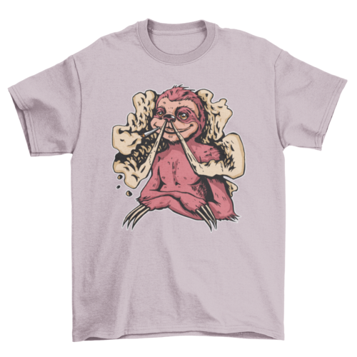 Sloth joint with marijuana t-shirt