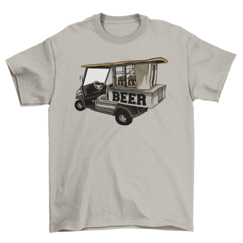 Golf cart beer t-shirt