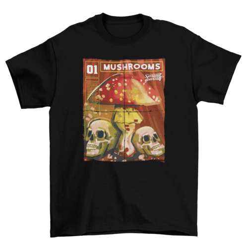 Mushrooms magazine t-shirt