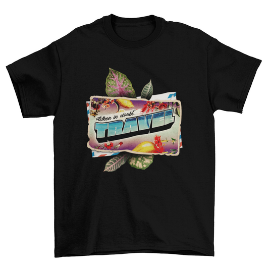 Travel poscard  t-shirt design