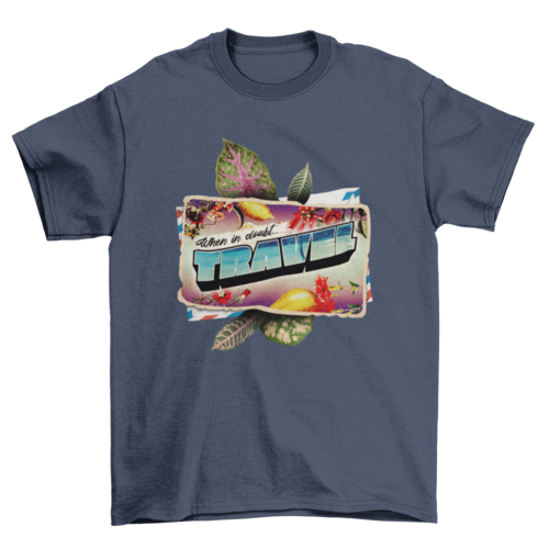 Travel poscard  t-shirt design