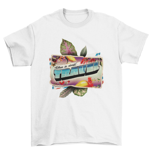 Travel poscard  t-shirt design