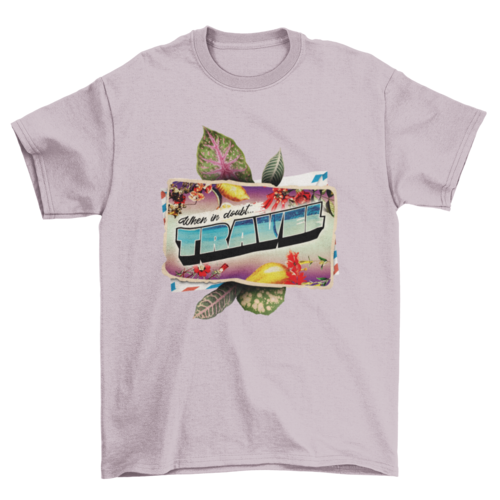 Travel poscard  t-shirt design