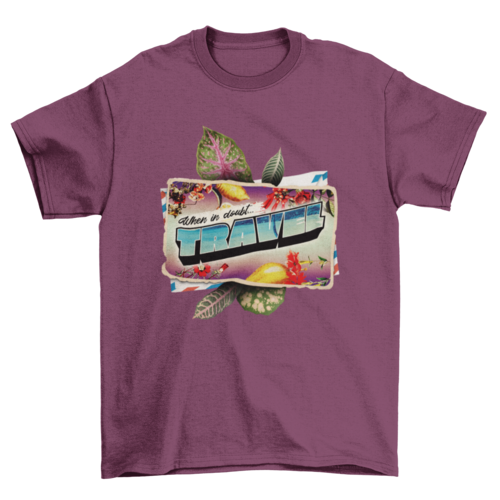 Travel poscard  t-shirt design