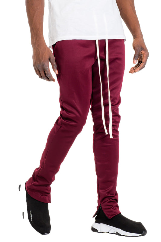 SIMPLE TRACK PANTS- BURGUNDY